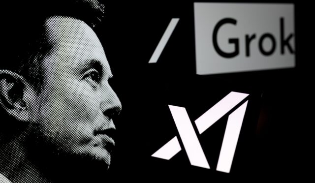 Grok,Logo,Displayed,On,A,Smartphone,With,Xai,And,Elon