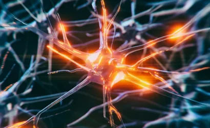 NeuronsInANetworkBrightOrange