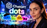 ChatGPT Dots Neon Sahne Sunumu