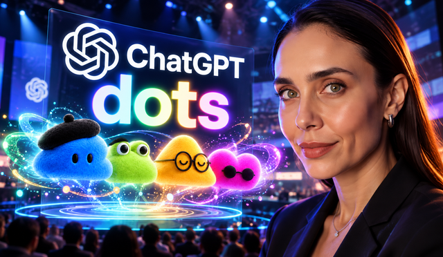 ChatGPT Dots Neon Sahne Sunumu